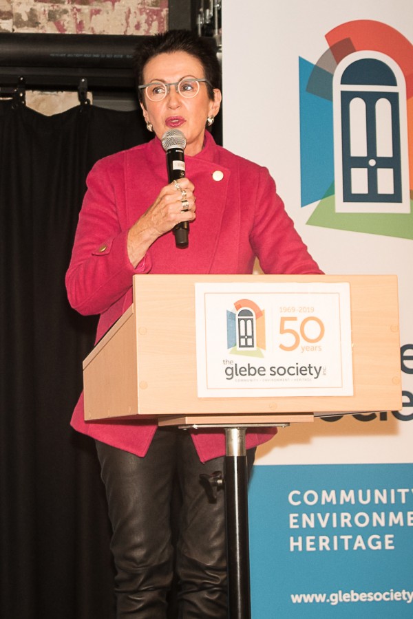 Lord Mayor Clover Moore at the Glebe Society Community Festival Launch Party