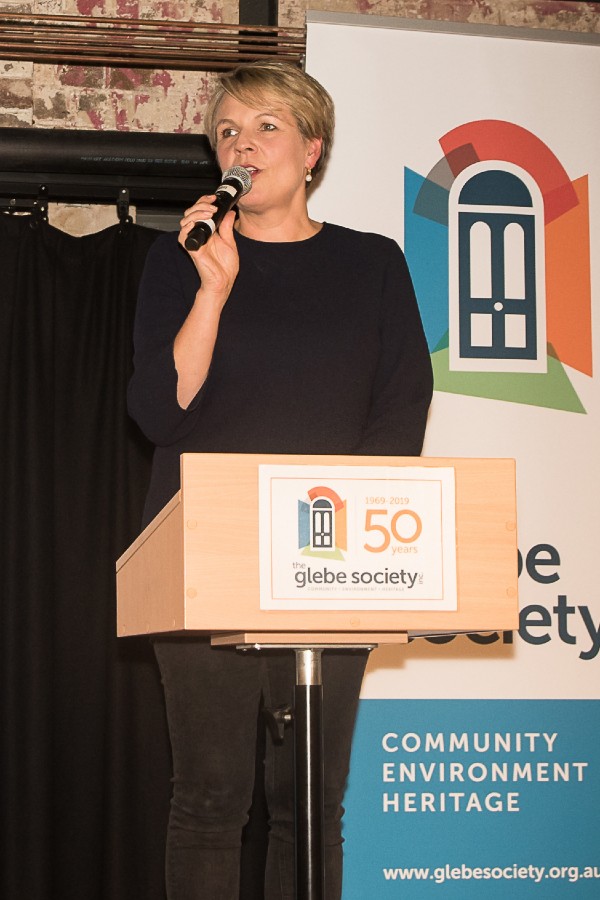 Tanya Plibersek at the Glebe Society Community Festival Launch Party