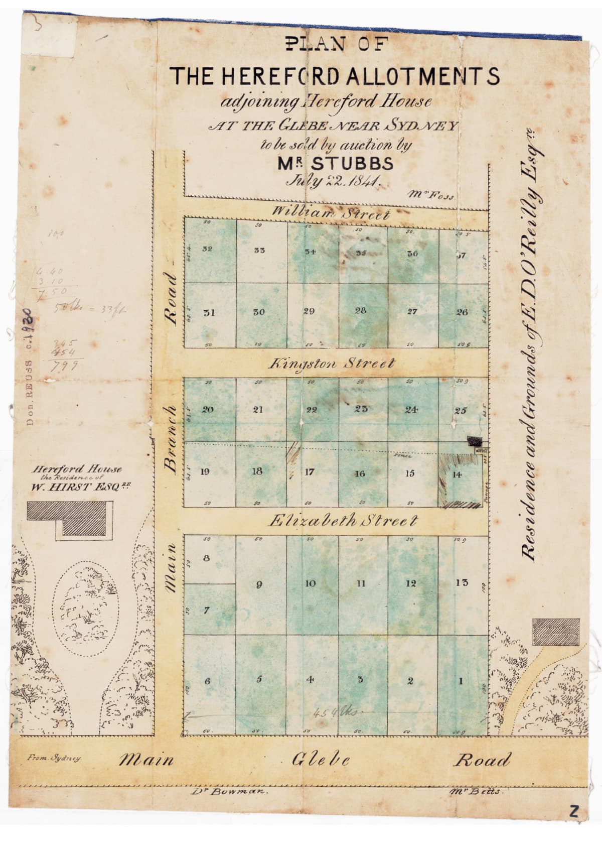 Plans of the Hereford Allotments