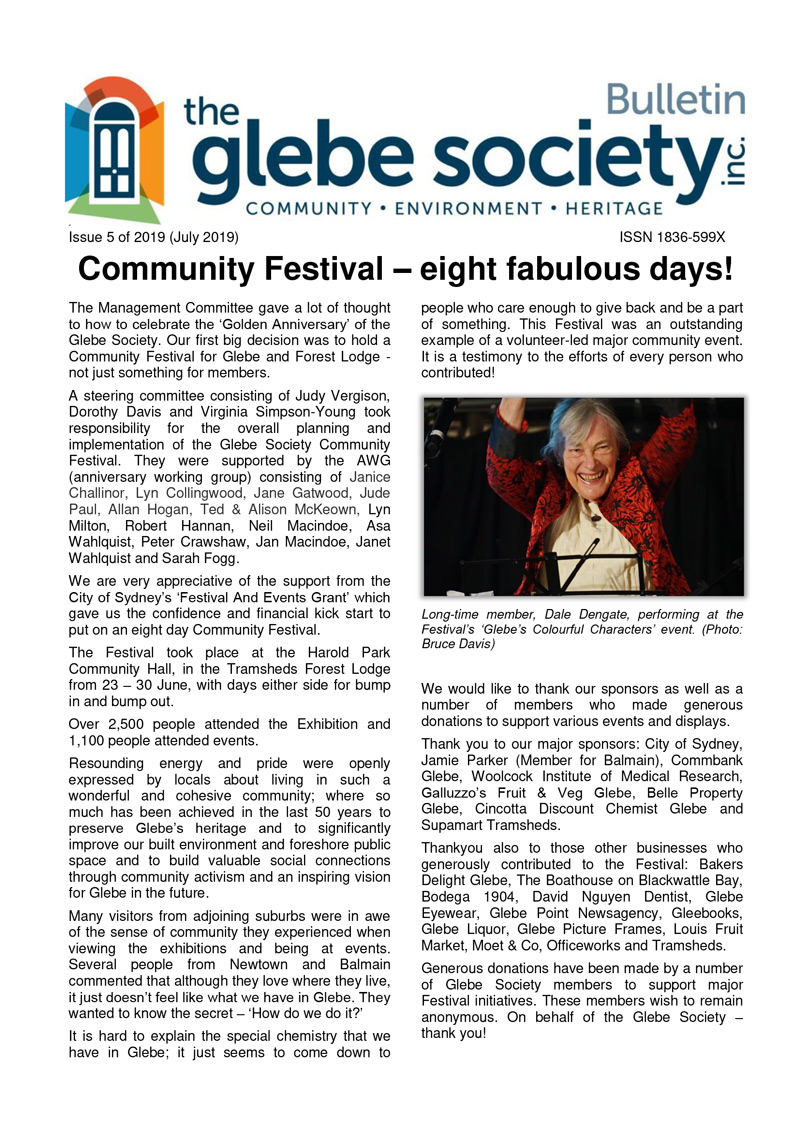 Bulletin Issue 5 of 2019 (July 2019)