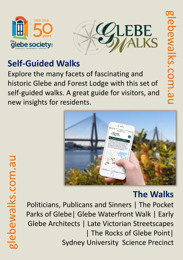Glebe Walks Promotion Postcard